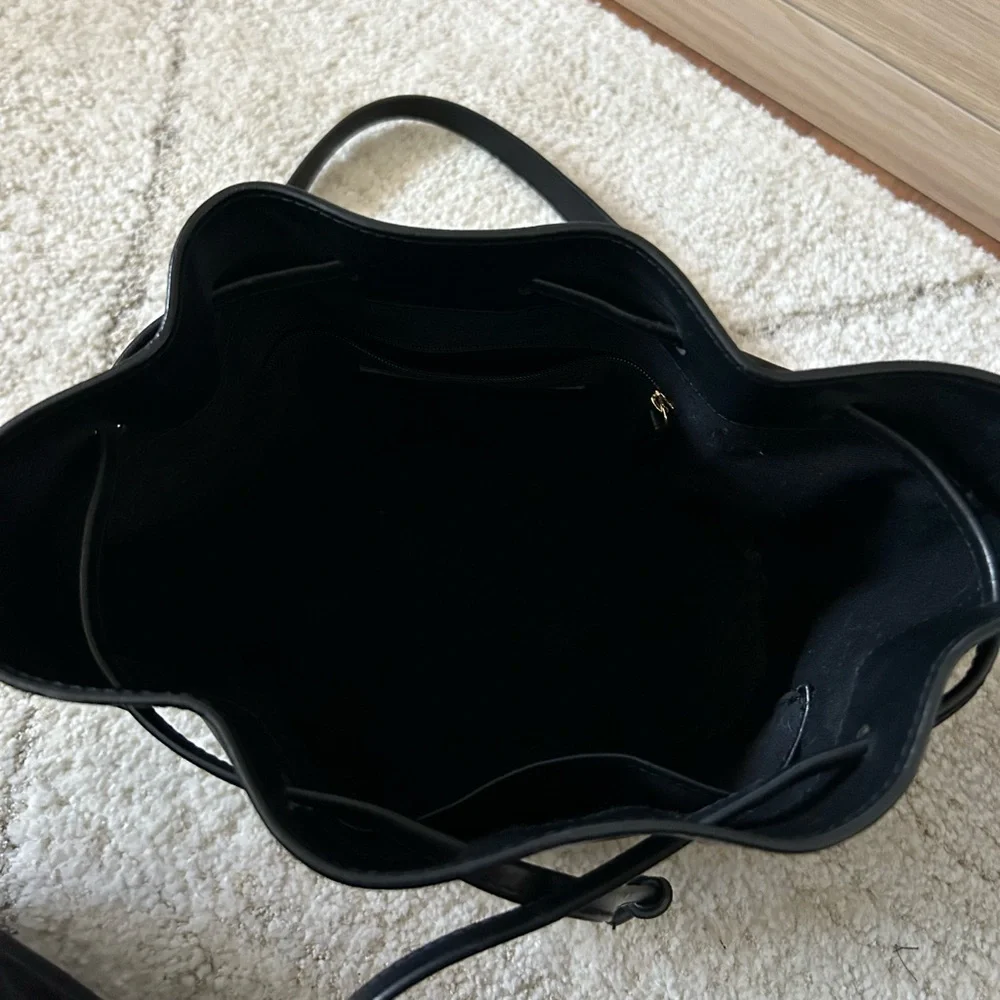 Sezane Black Leather Shoulder Bag - Picture 6 of 6